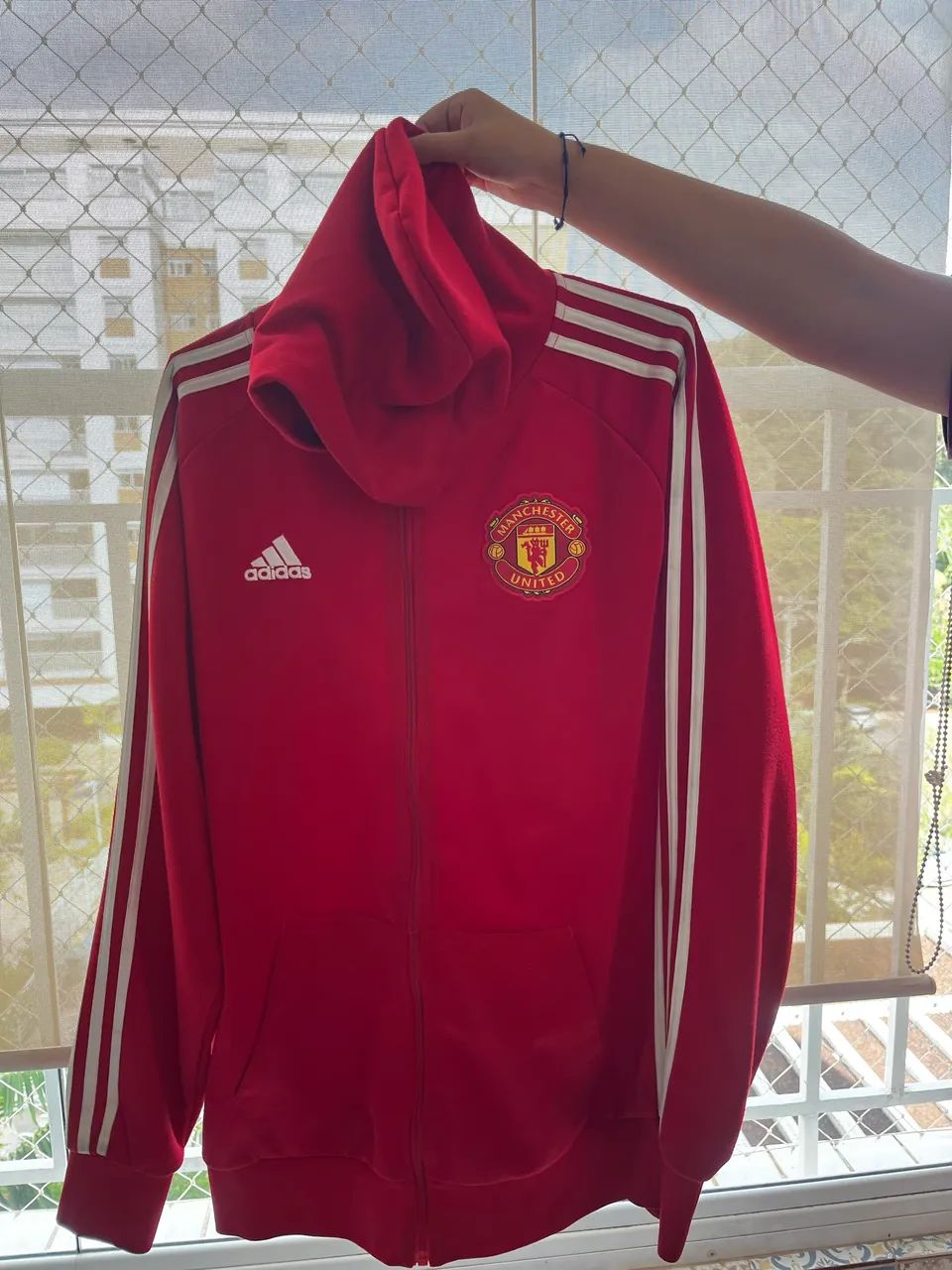Moletom de zíper Manchester United adidas - Foto 2