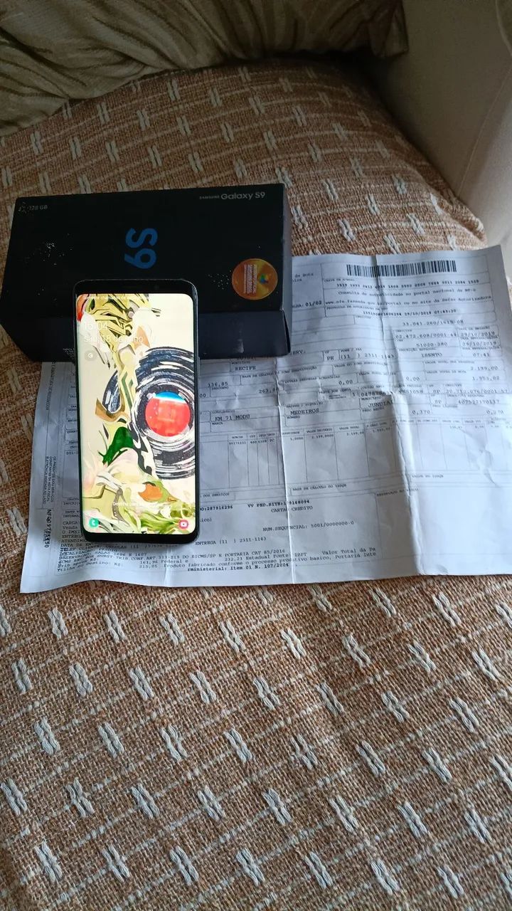 Samsung S9 com Burn-in