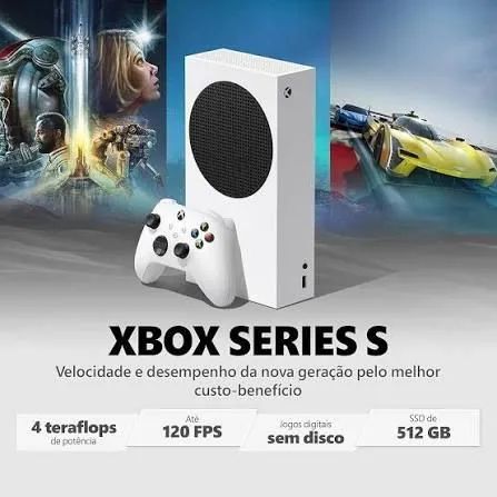 Xbox series s com controle e cabos - Foto 3