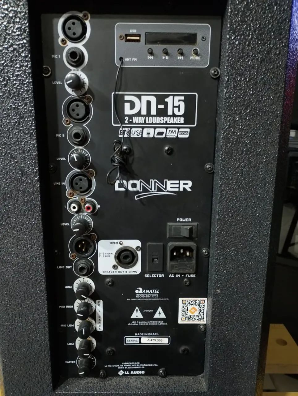 Caixa de Som Ativa Donner DN- 15 - 350W - Foto 3