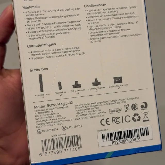 Microfone Boya Magic 5 em 1 - Foto 3