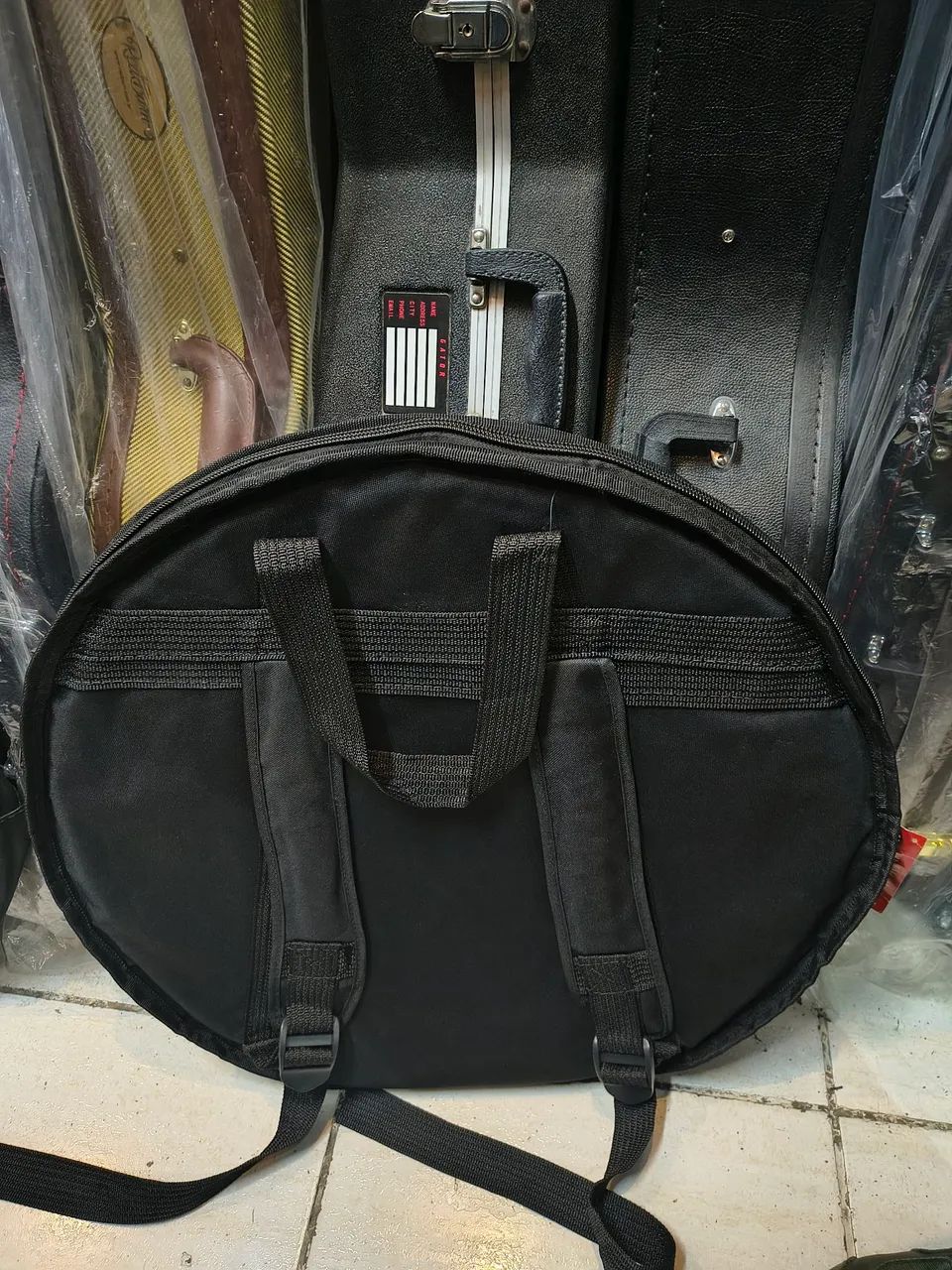 Bag mochila para pratos até 24 polegadas com alças acolchoadas confortável para transporte - Foto 4