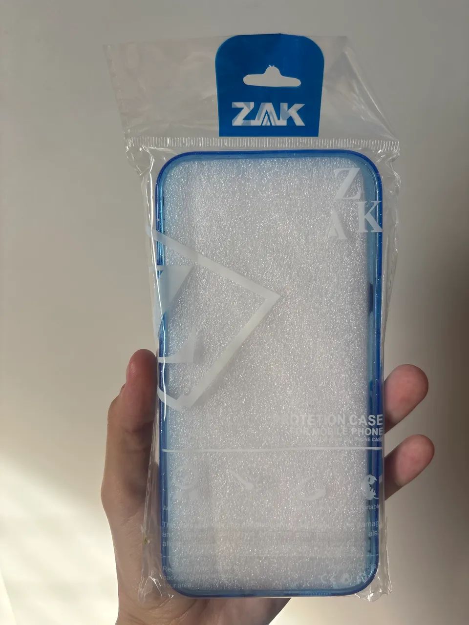 Capinha IPhone 12 Pro Max Azul com Brilho - Foto 2