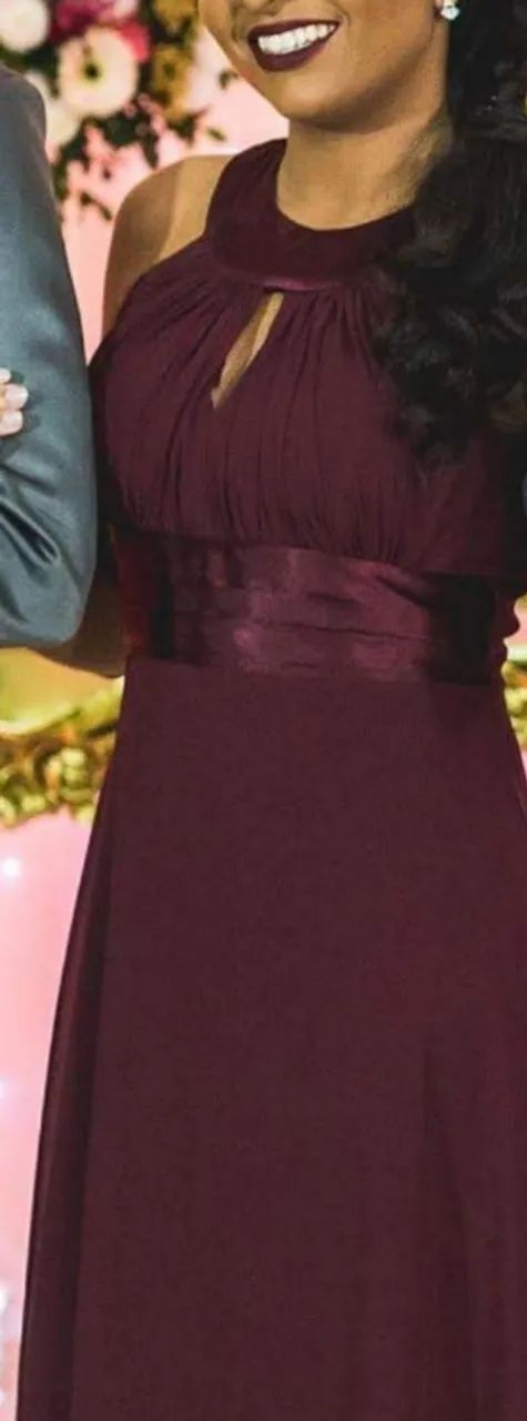 Vestido Longo Cor Marsala - Foto 3