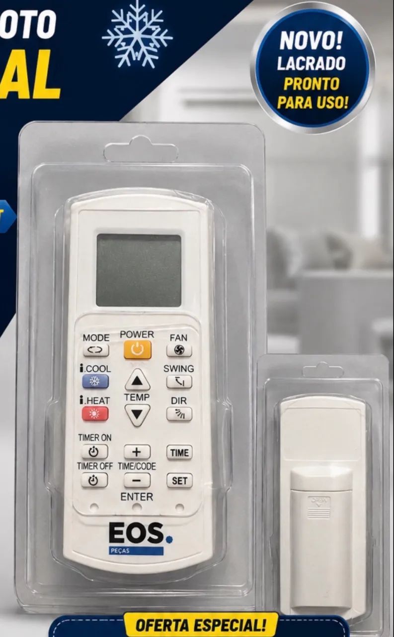 CONTROLE REMOTO UNIVERSAL EOS PARA AR-CONDICIONADO SPLIT