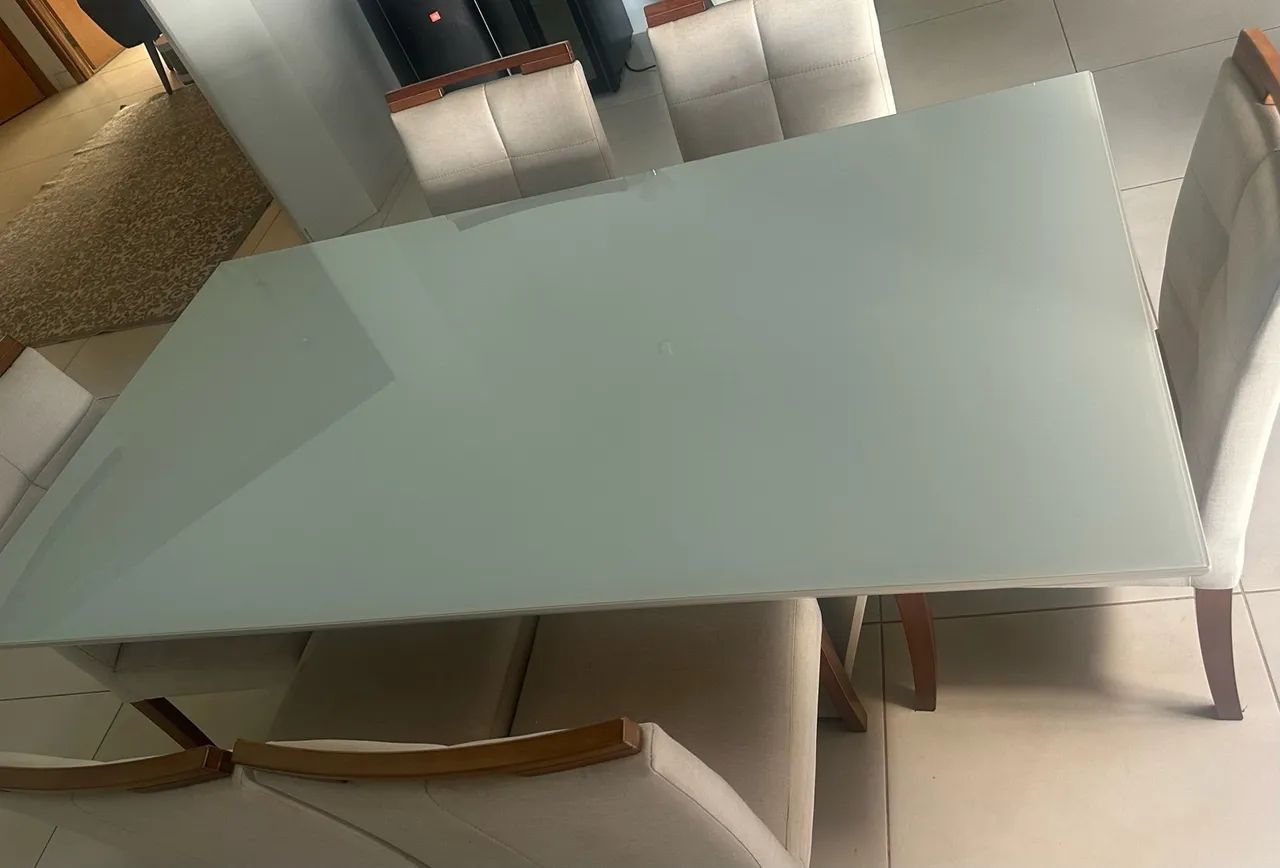 Conjunto jantar mesa cadeiras e aparador - Foto 5