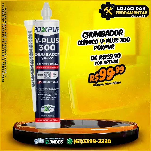 Chumbador Químico V-Plus 300 Poxpur