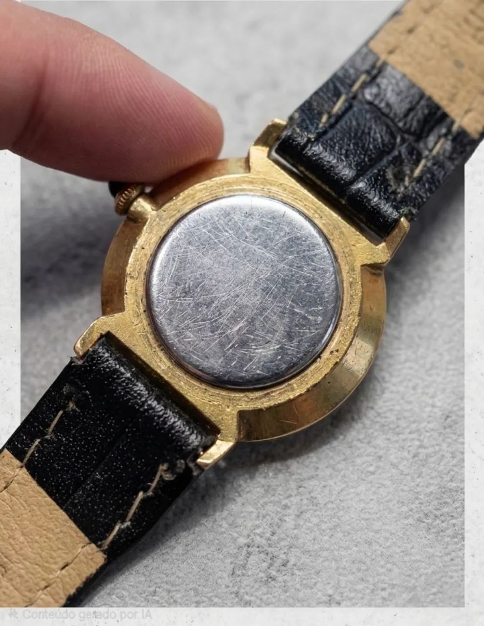Antigo Relógio Technos Dourado - Coleção / Vintage - Foto 4