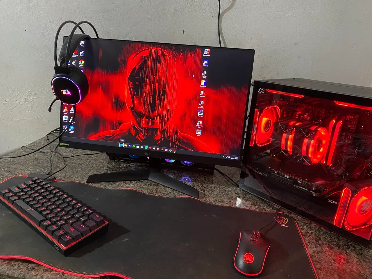 PC Gamer Completo  RX7600 3 fans - Foto 3