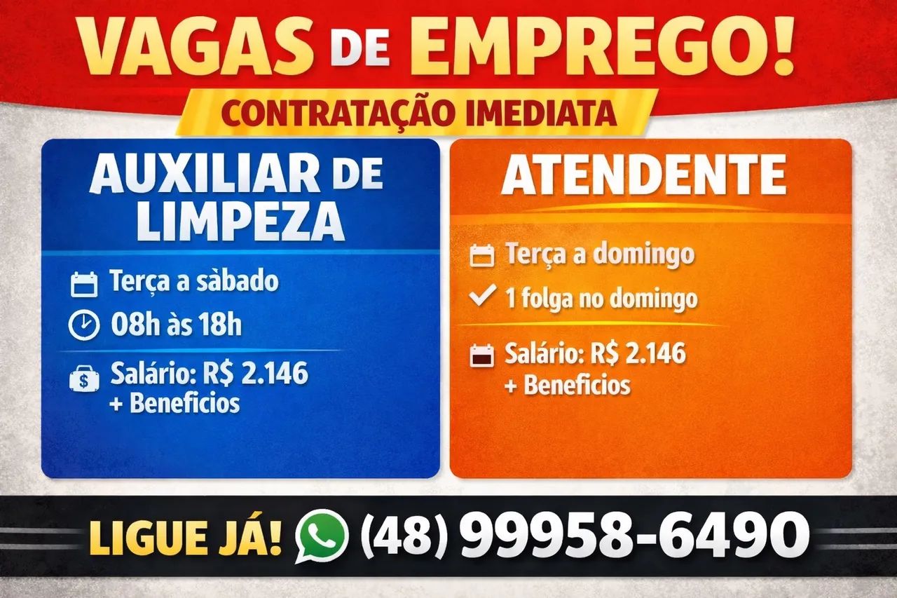 VAGAS DE EMPREGO