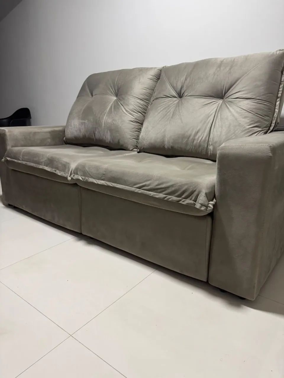 Sofá 2 lugares com assento retrátil 