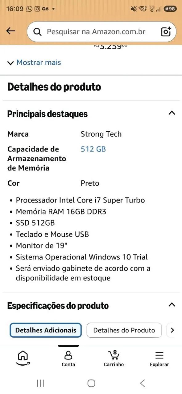 Computador completo Strong Tech - Foto 4