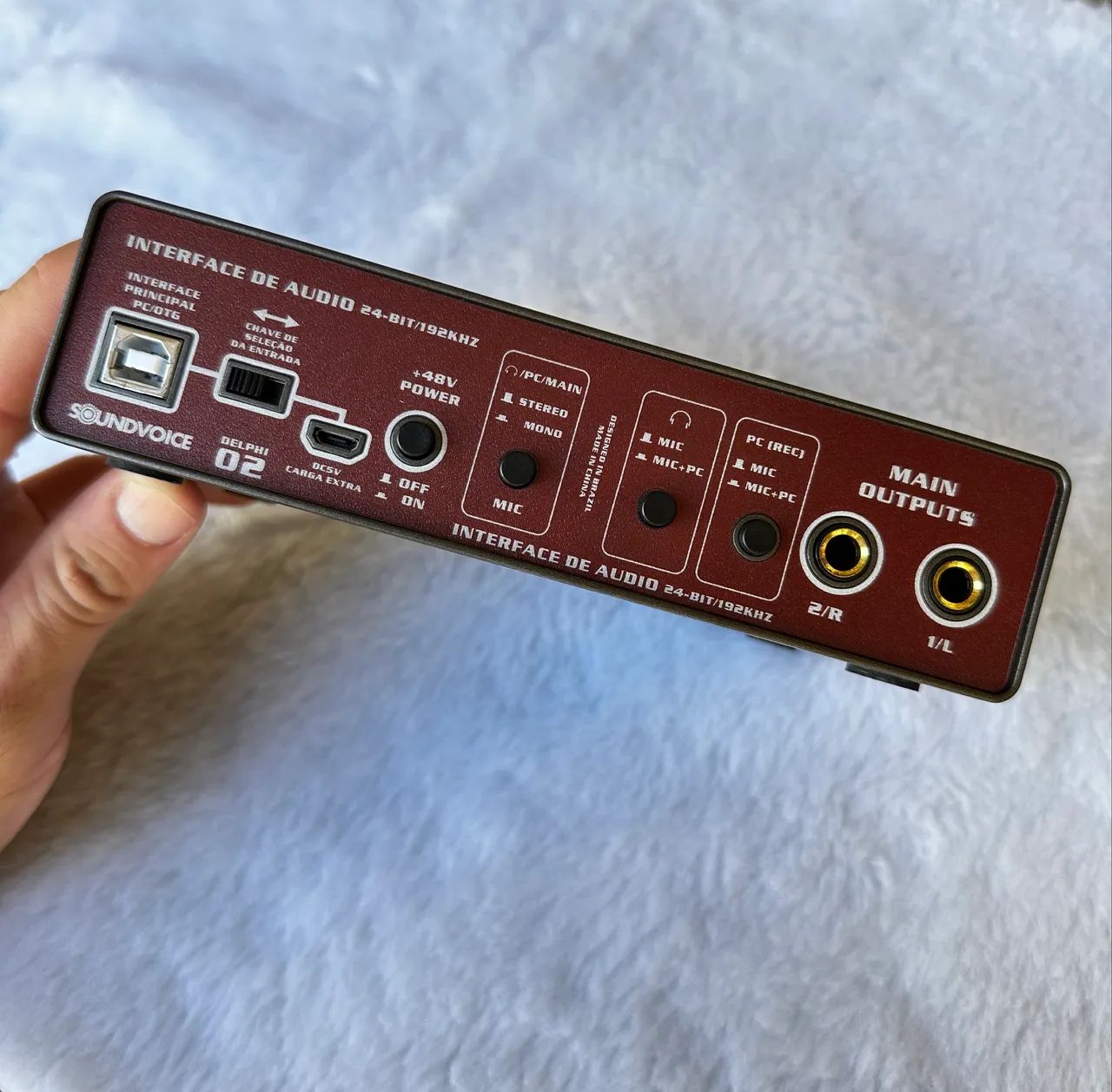 Interface de Áudio / Placa de Som SoundVoice Delphi 02 - Estado de nova  - Foto 4