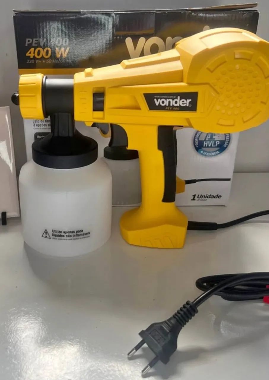 Pistola Elétrica Para Pintura Vonder 400w - 220V - Foto 4