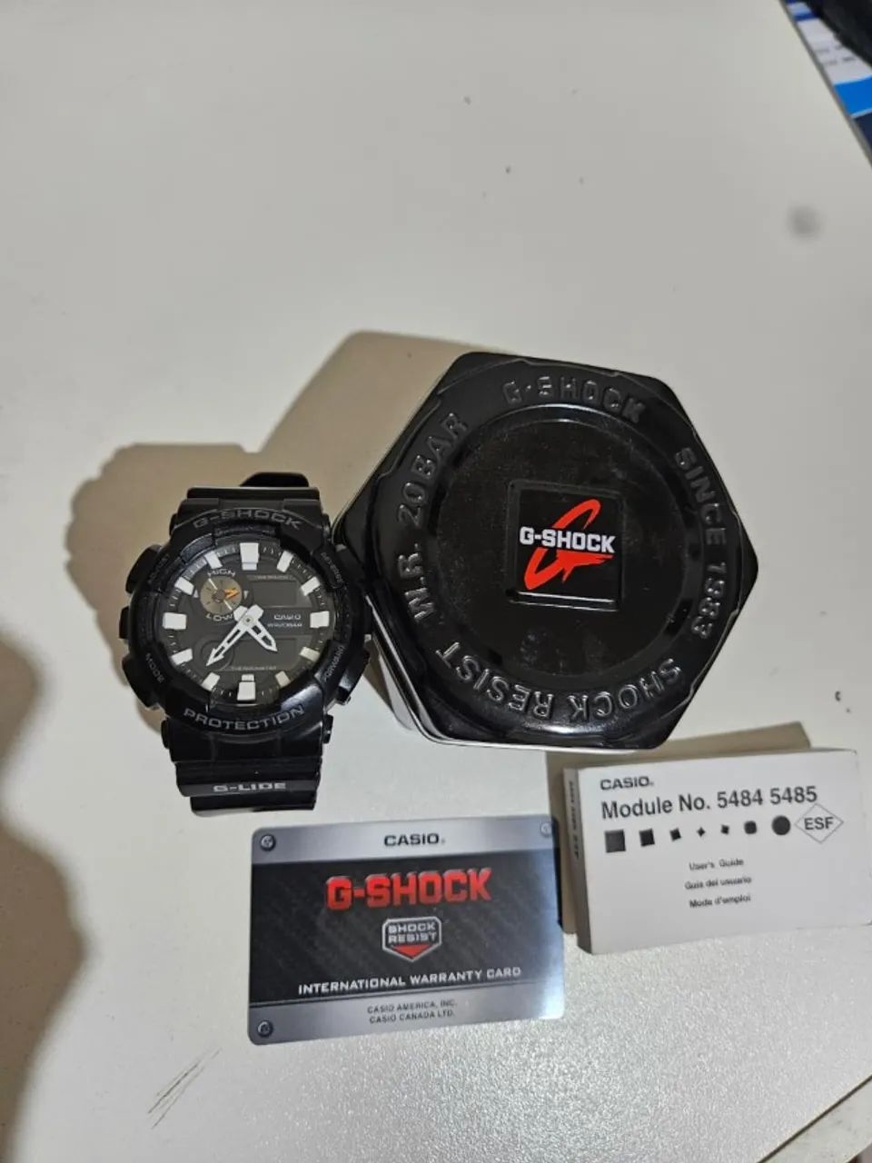 Relógio G-shock G-Glide Gax 100b 5485 c/ Marés e Temperatura 