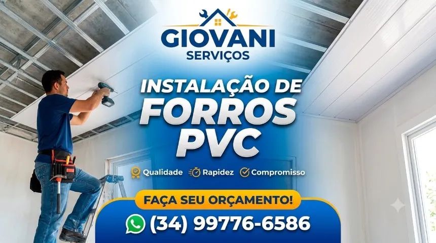 Instalação de forro pvc 