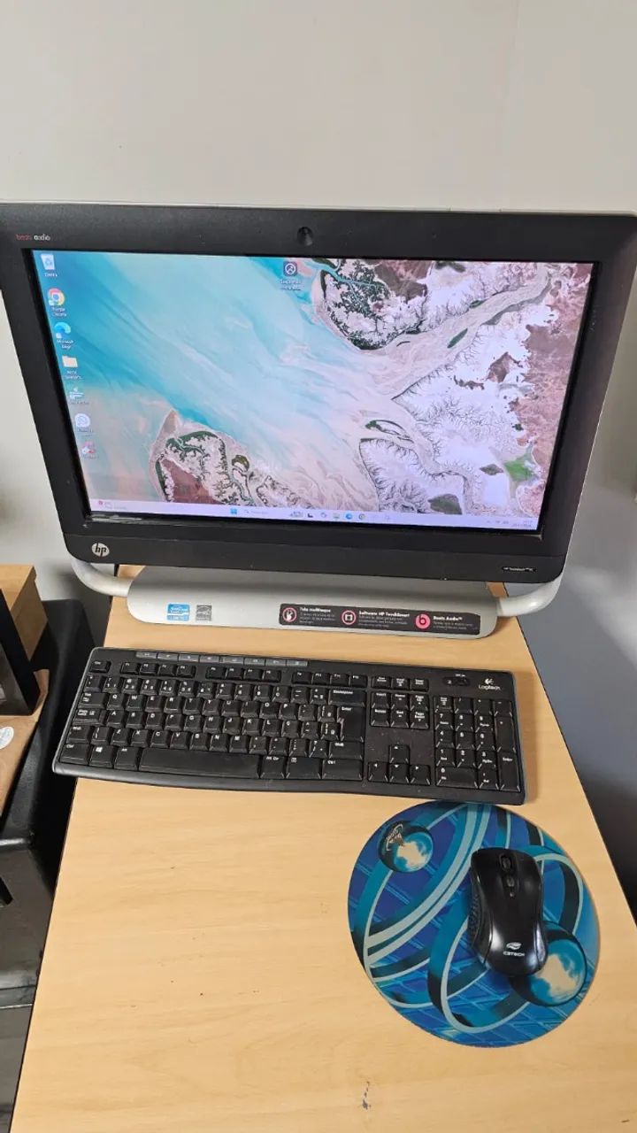Computador HP TouchSmart tela Touch, Windows, Mouse e Teclado