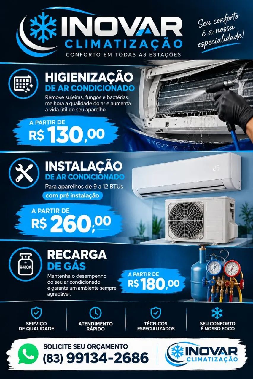 Limpeza ar condicionado 