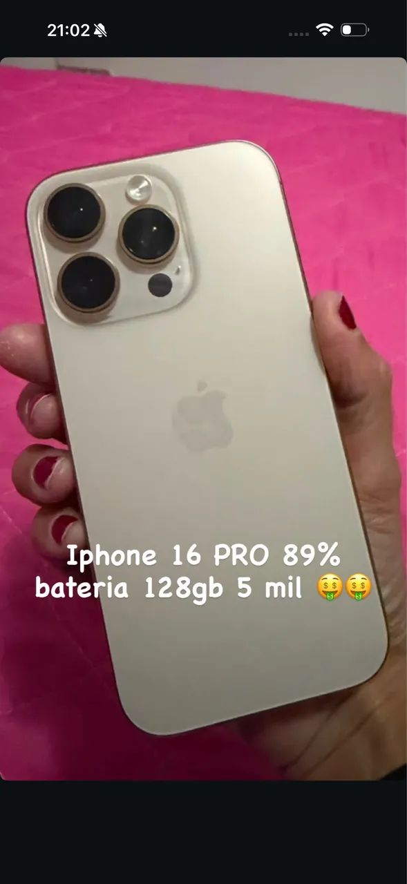 iPhone 16 pro 128gb 89% 