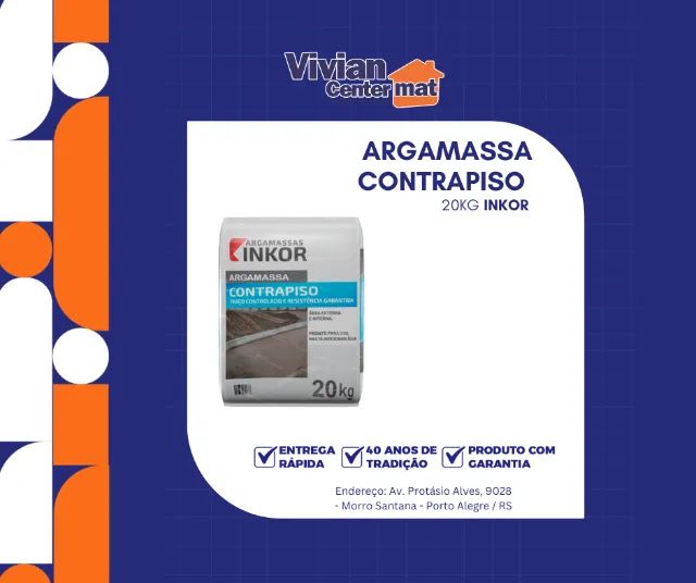 Argamassa Contrapiso 20kg Inkor