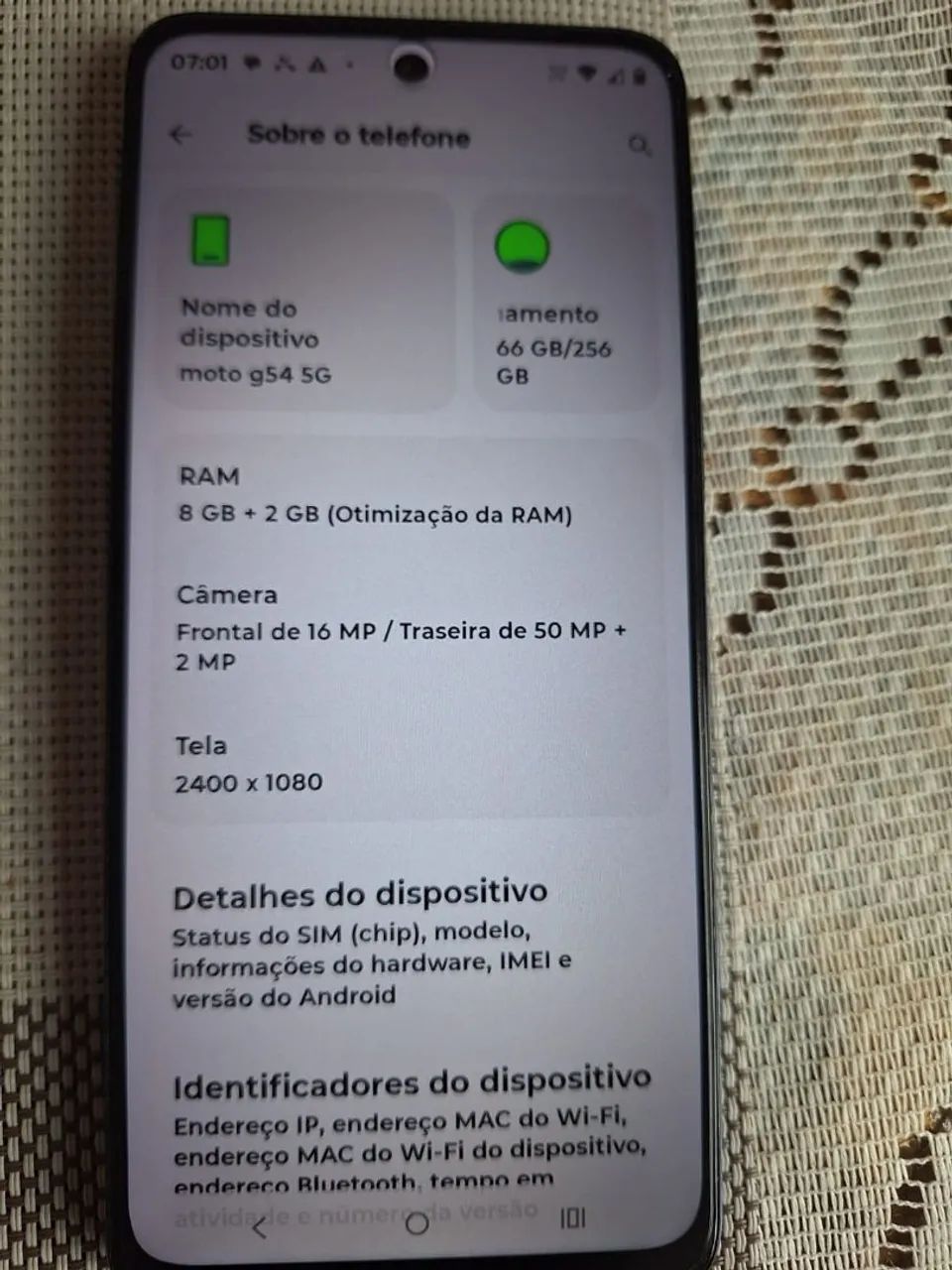 Celular motoG54