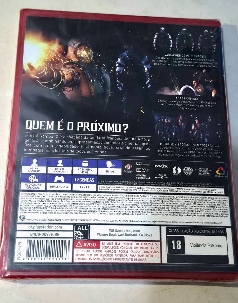 Mortal Kombat X - PS4 (lacrado) - Foto 2