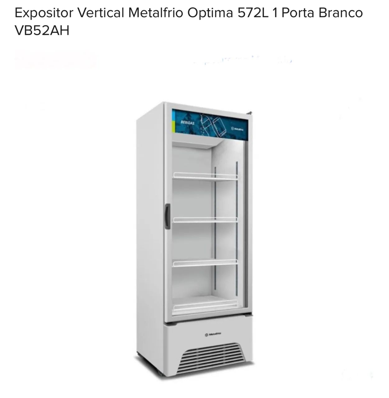 Refrigerador/Expositor Metalfrio 572 Litros