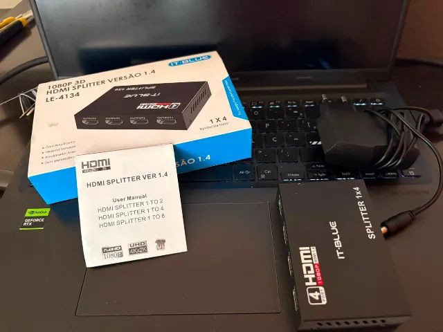 Cabo HMDI 15m + HDMI SPLITER 