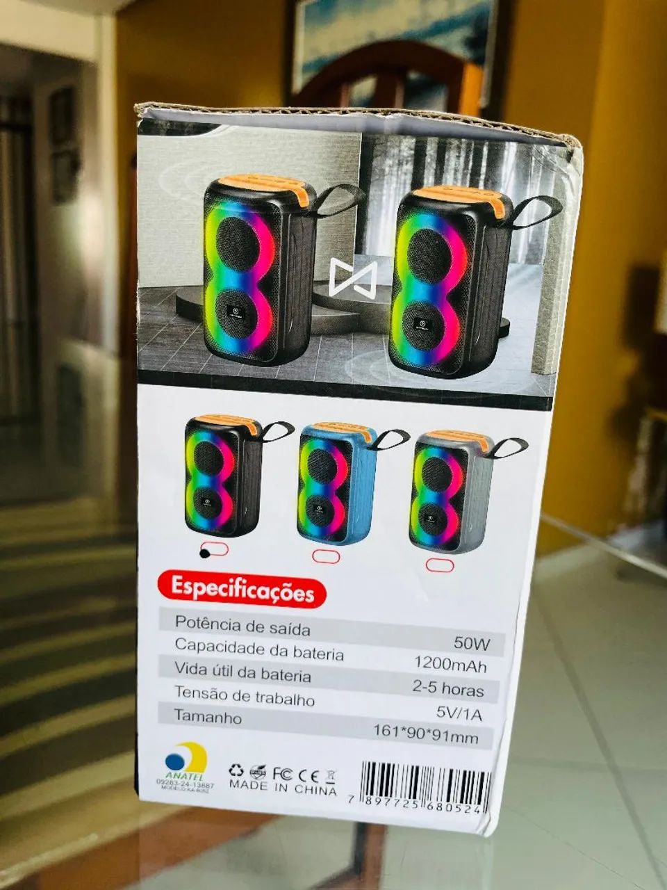 CAIXA DE SOM BLUETOOTH PORTÁTIL 50W - Foto 5