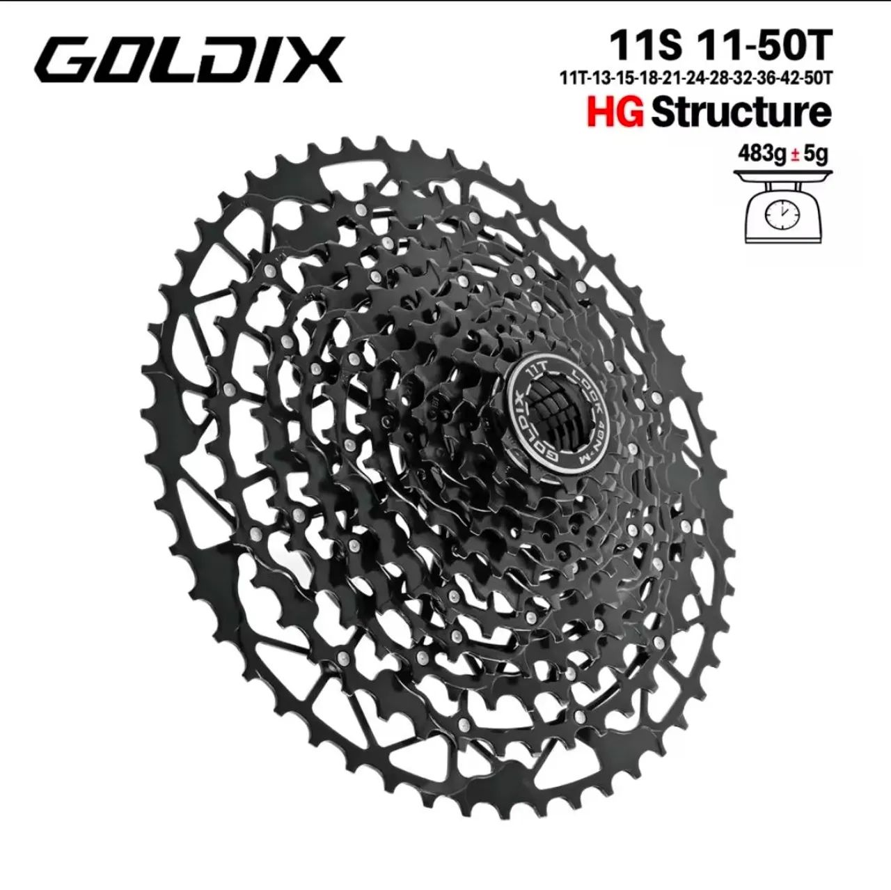 Cassete Goldix 11v 11-50