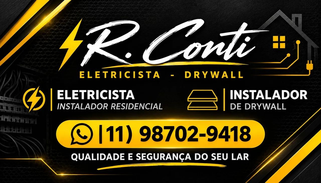 Eletricista e Instalador de Drywall