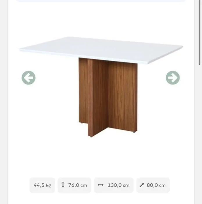 Mesa de jantar  4 lugares 