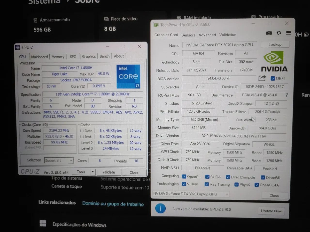 ACER PREDATOE HELIOS 300 (PH315-54) - Foto 3