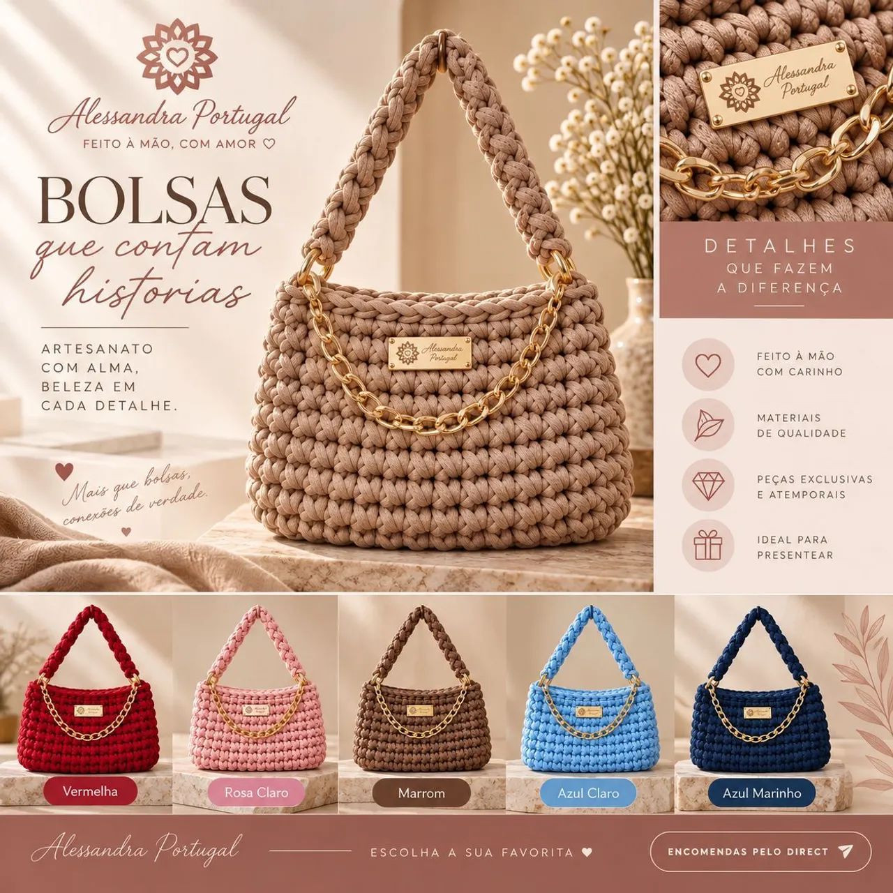 Bolsa de crochê 