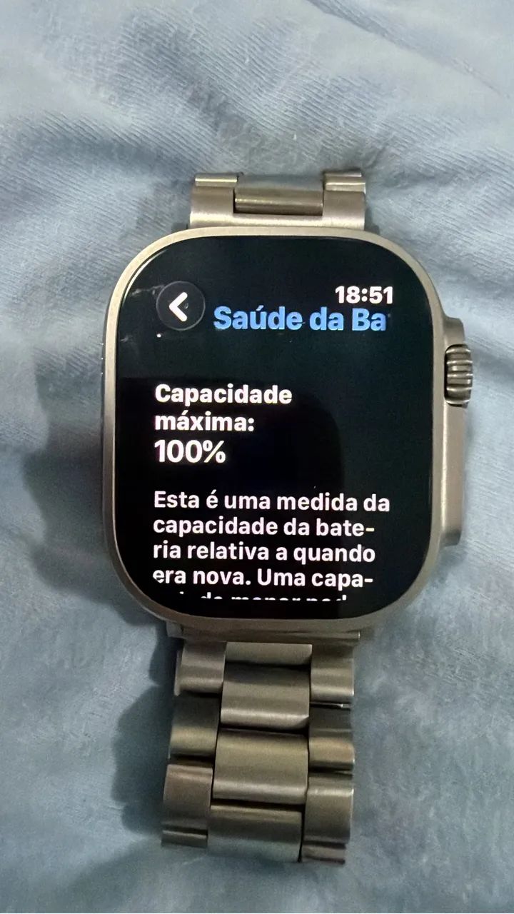 Apple Watch Ultra 2 bateria 100% caixa e pulseira original  - Foto 2