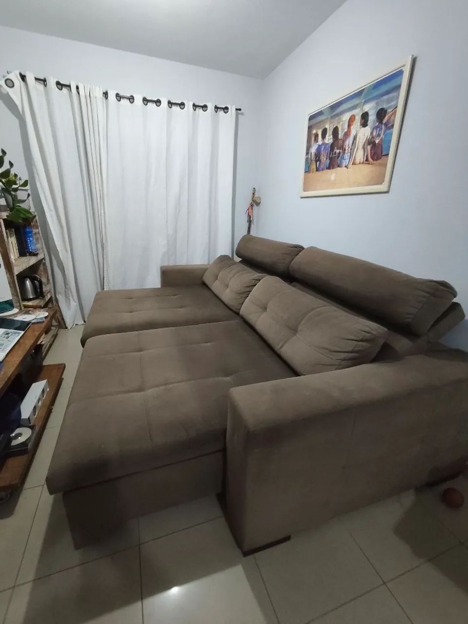 Sofá pet Friendly Retrátil c Chaise 2.70m