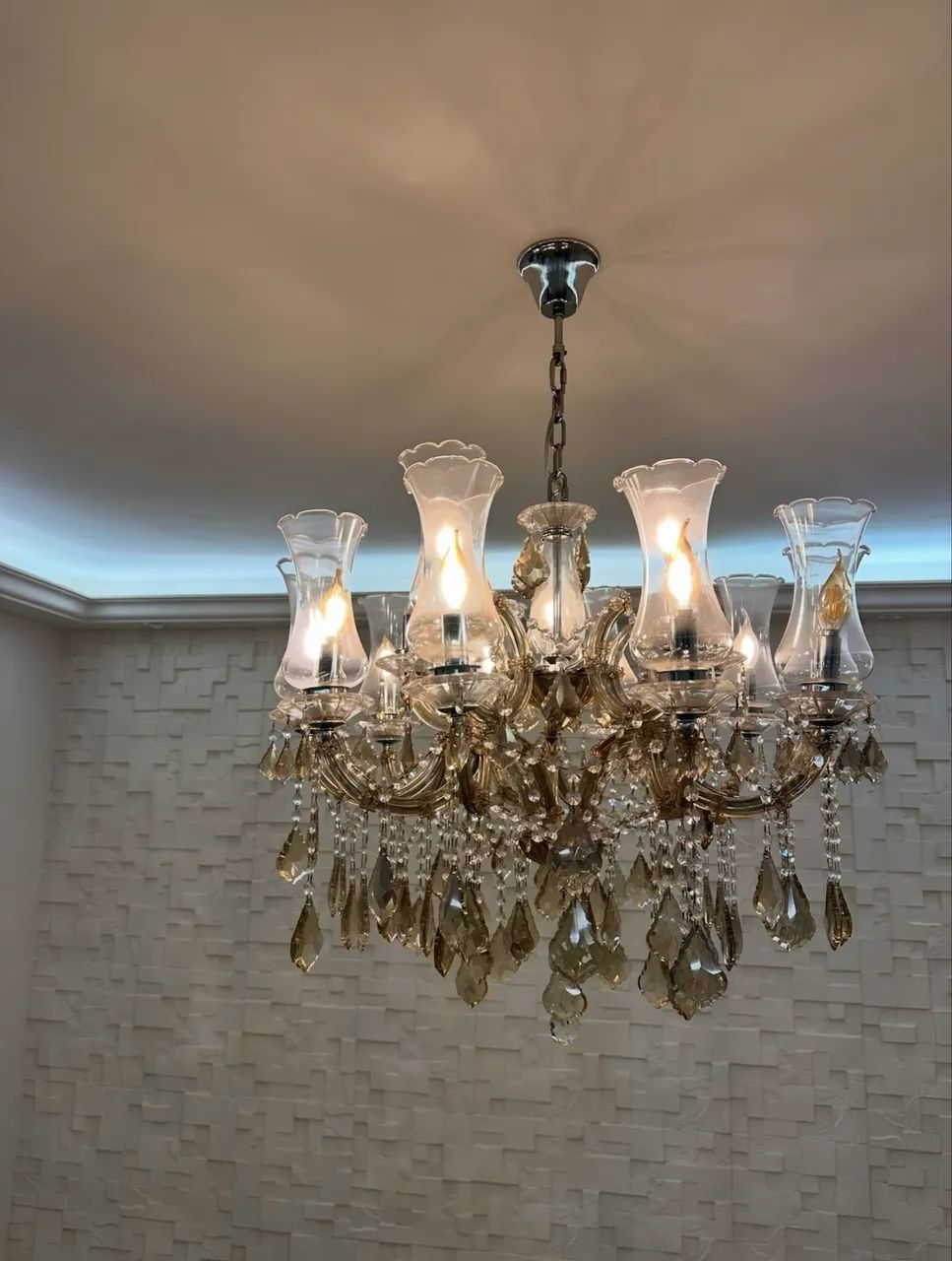 Lustre âmbar 15 braços  - Foto 3