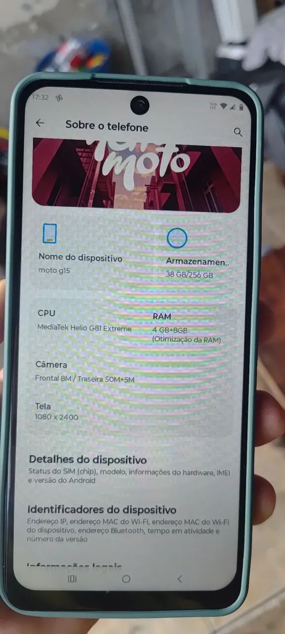 Vendo Celular Moto G15, 256 GB, acompanha capinha - Foto 4