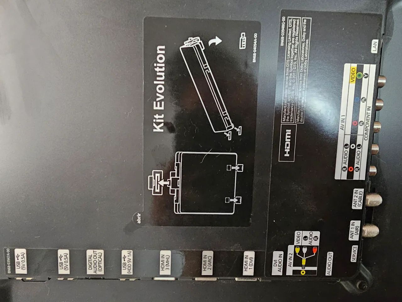 Smart Tv Samsung LED 3D 45' polegadas camera comandos de voz e gestos com listras na tela - Foto 3