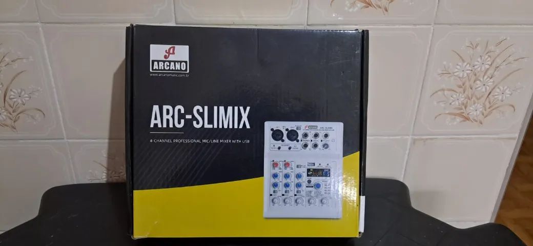Mesa De Som 4 Canais Arcano Arc-slimix Interface Usb 5v - Foto 6
