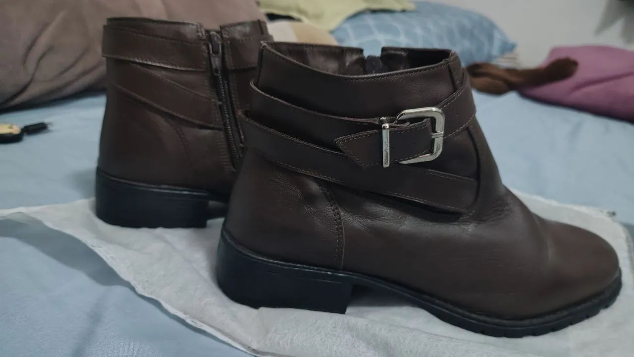 Linda Bota de Couro 38 - Foto 4