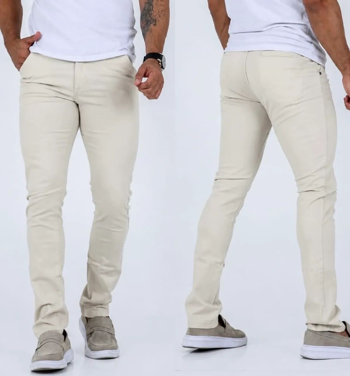 Calça brim masculina - Foto 3