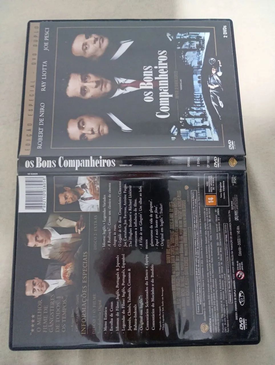 DVD DUPLO OS BONS COMPANHEIROS (RARO)
