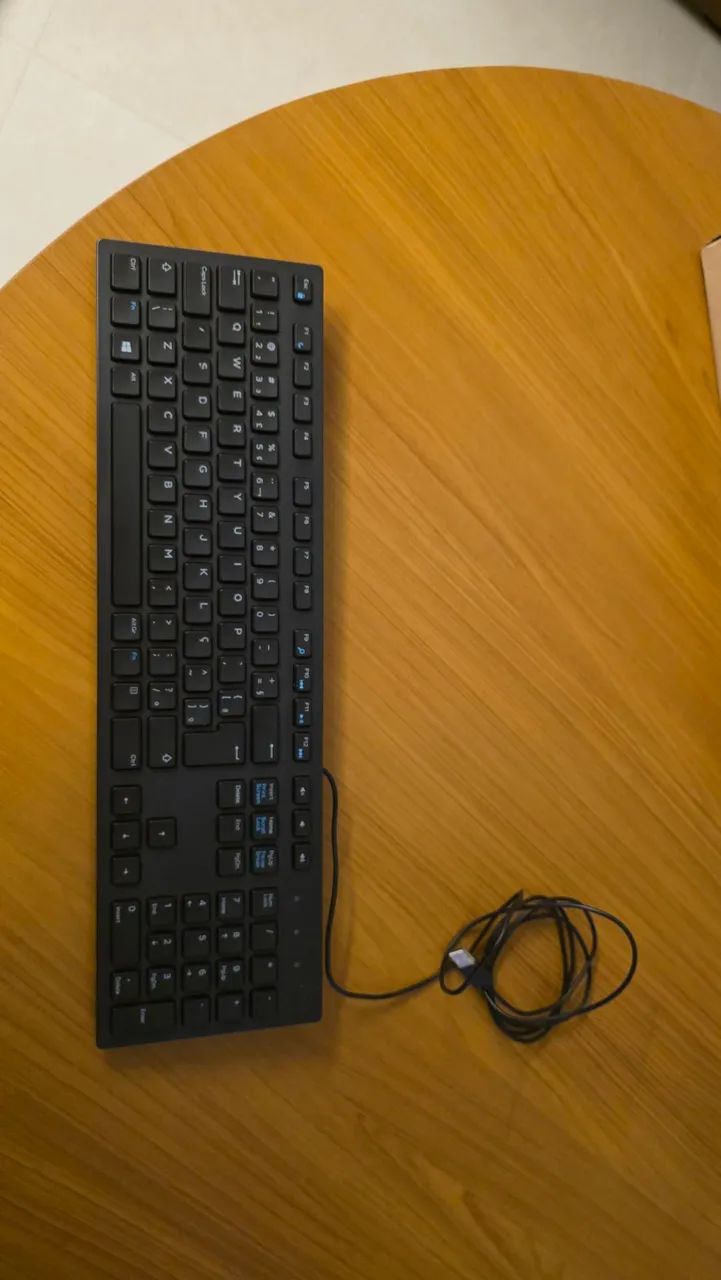 Teclado com fio Dell