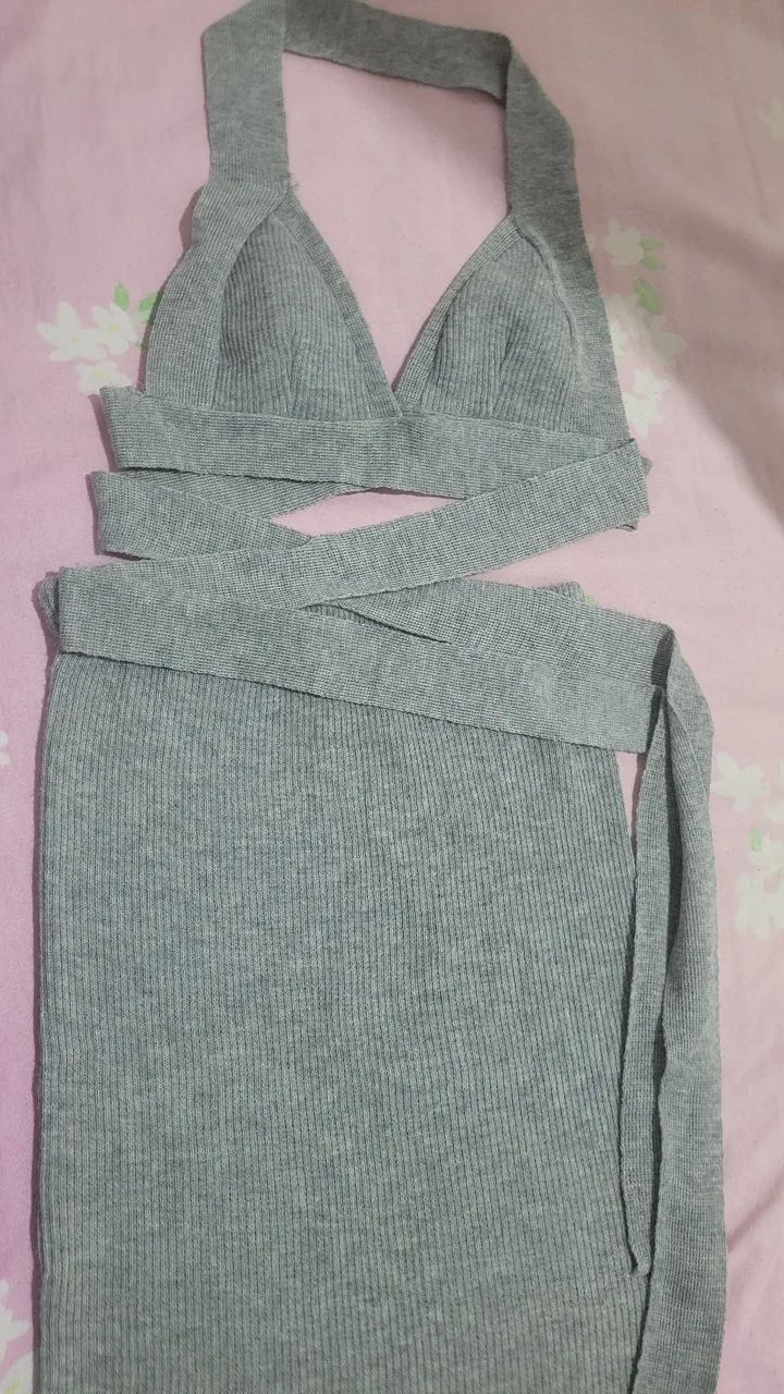 Conj saia e cropped  - Foto 2