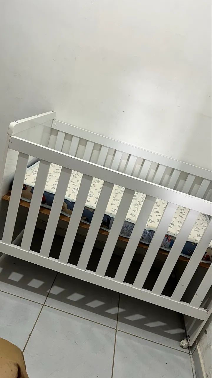 Berço 3 em 1 com colchão  - Foto 3