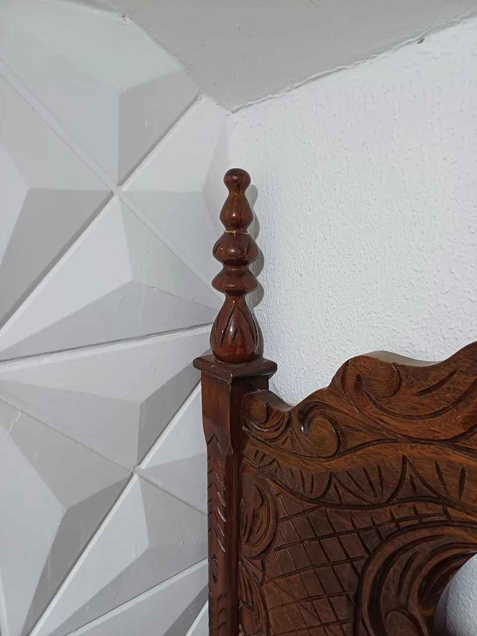 CAMA CASAL MADEIRA MACIÇA  - Foto 5