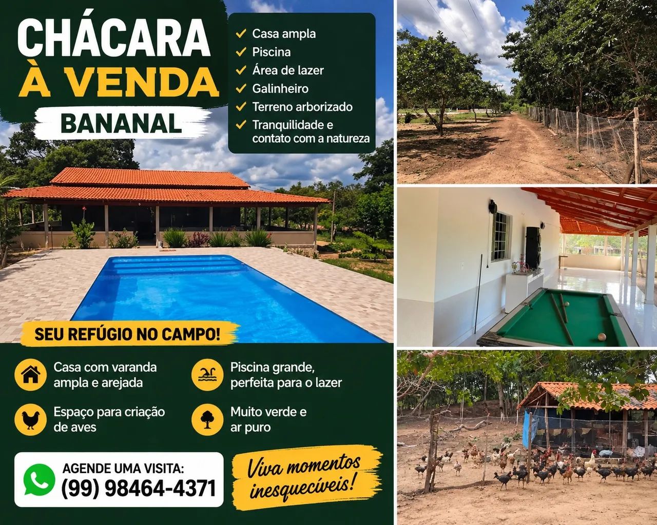 Chácara no bananal 
