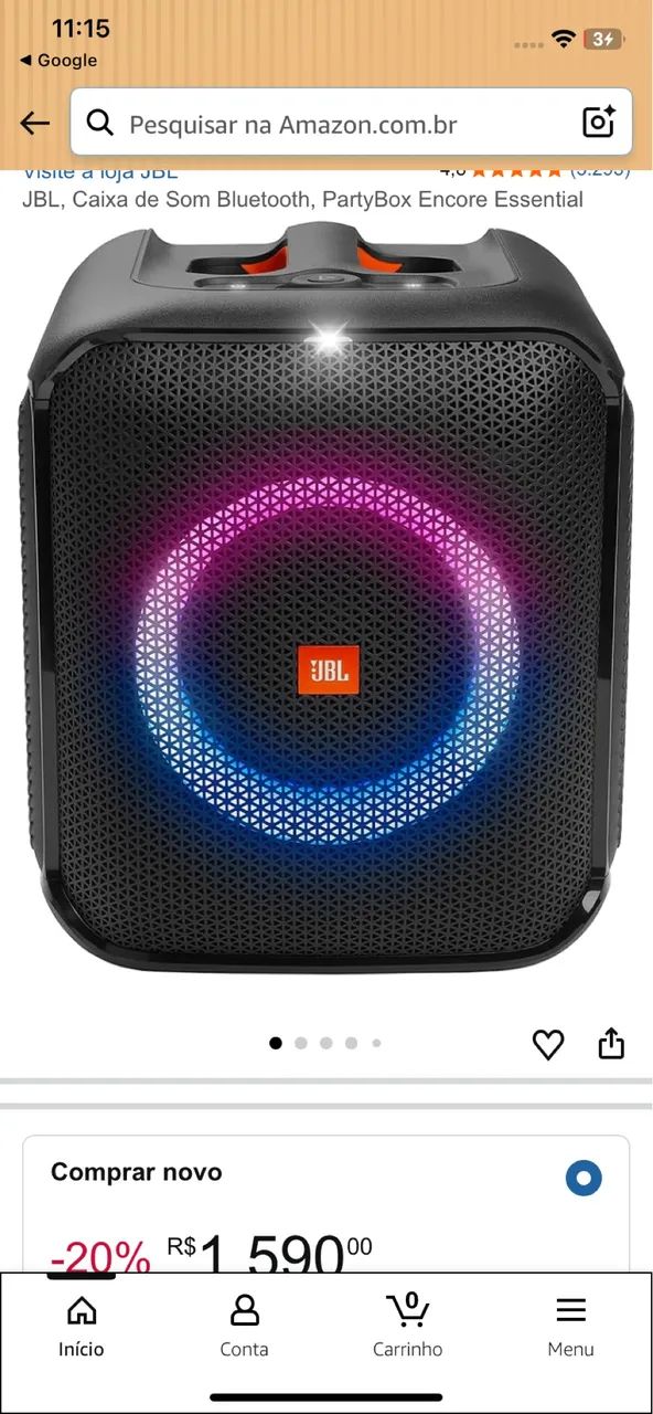 Jbl essencial,acompanha microfone .