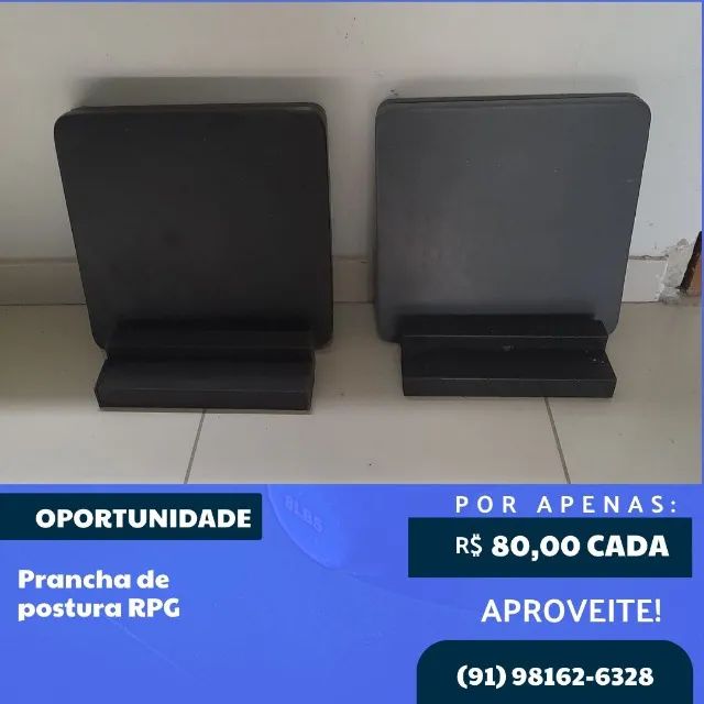 PRANCHA DE POSTURA RPG (R$80,00 CADA)